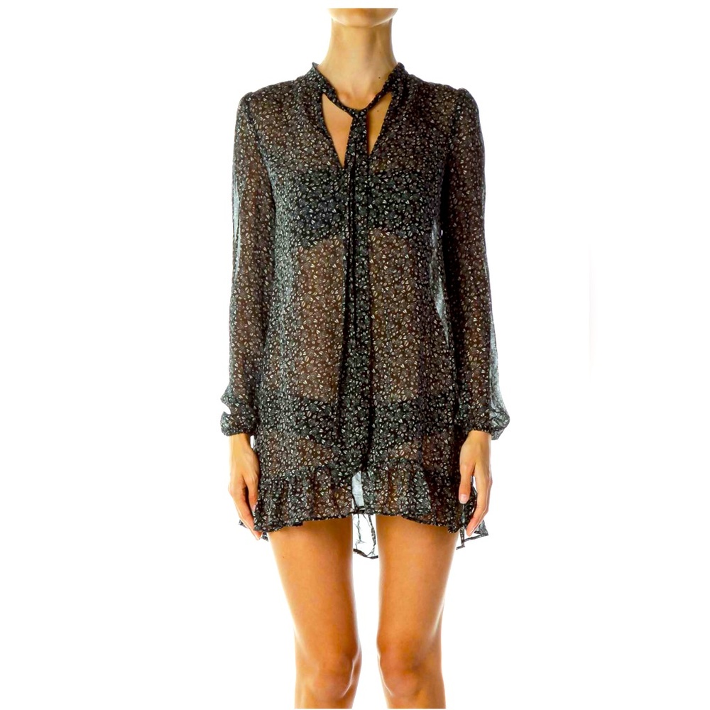 Free people sheer floral tunic Dress